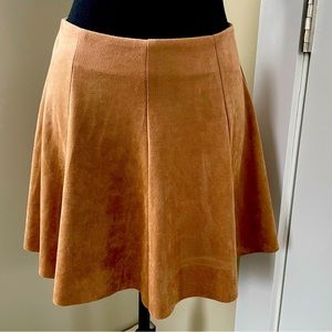 Faux Suede Skirt